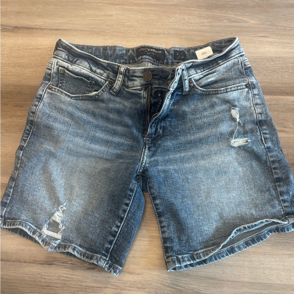 Lucky Brand Light Blue Washed Denim Shorts